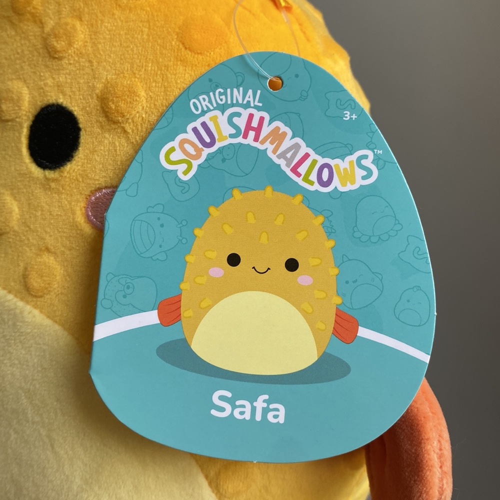NWT 7” Safa the Yellow Puffer Fish Squishmallow - Picture 3 of 5